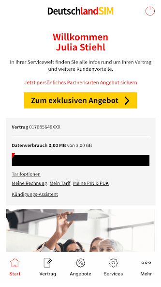 DeutschlandSIM  Servicewelt