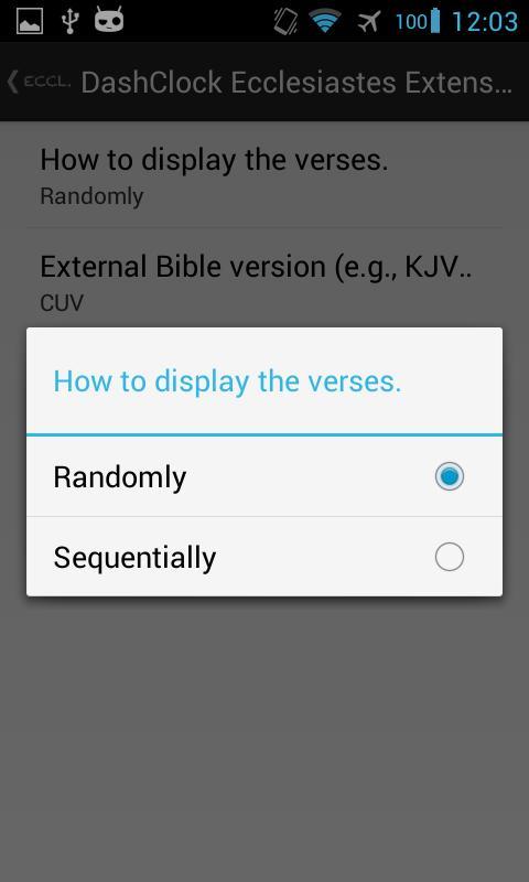 DashClock Bible Ecclesiastes