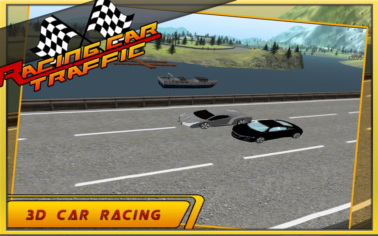 Racing Car in Traffic