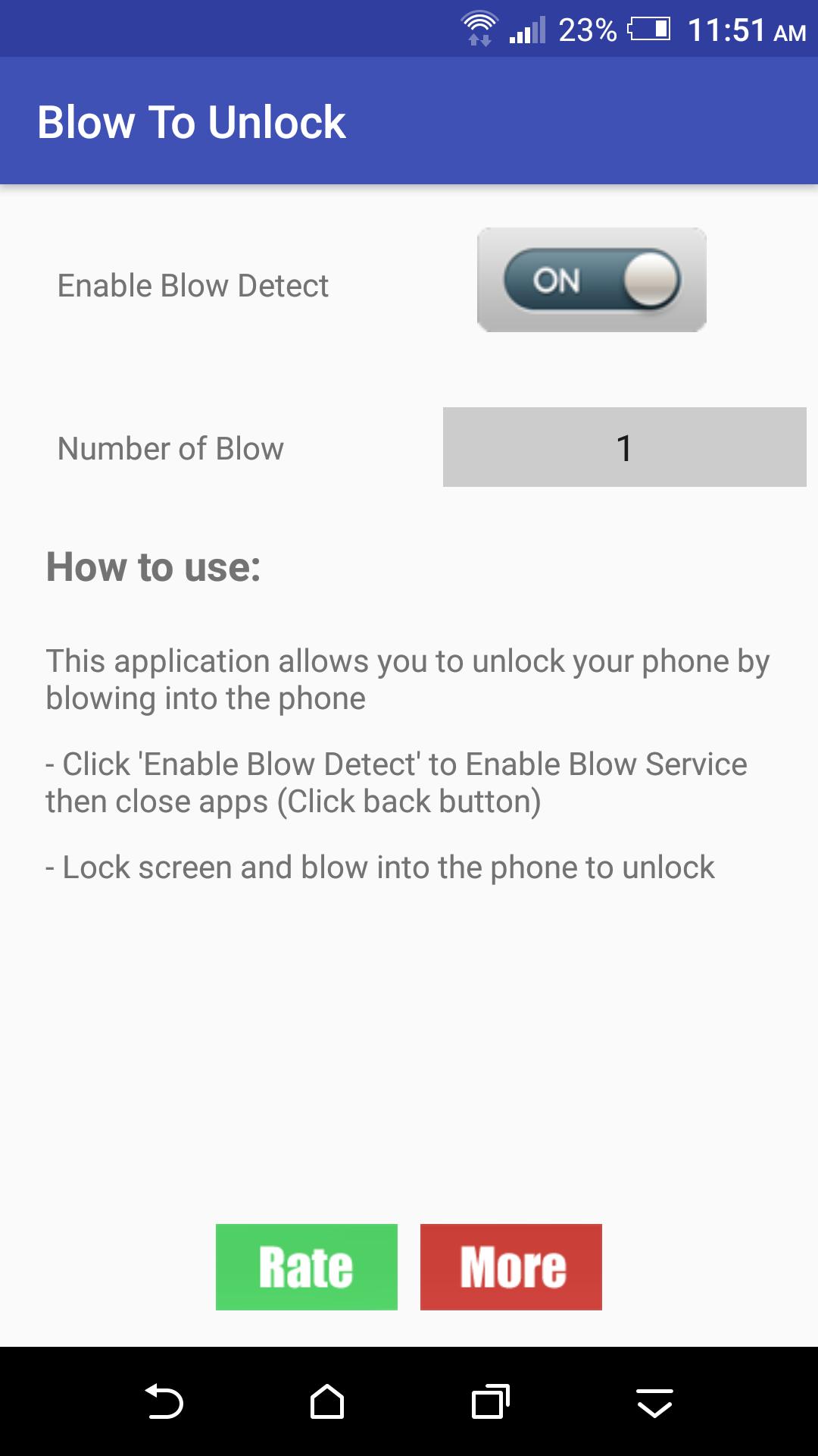 Blow To Unlock