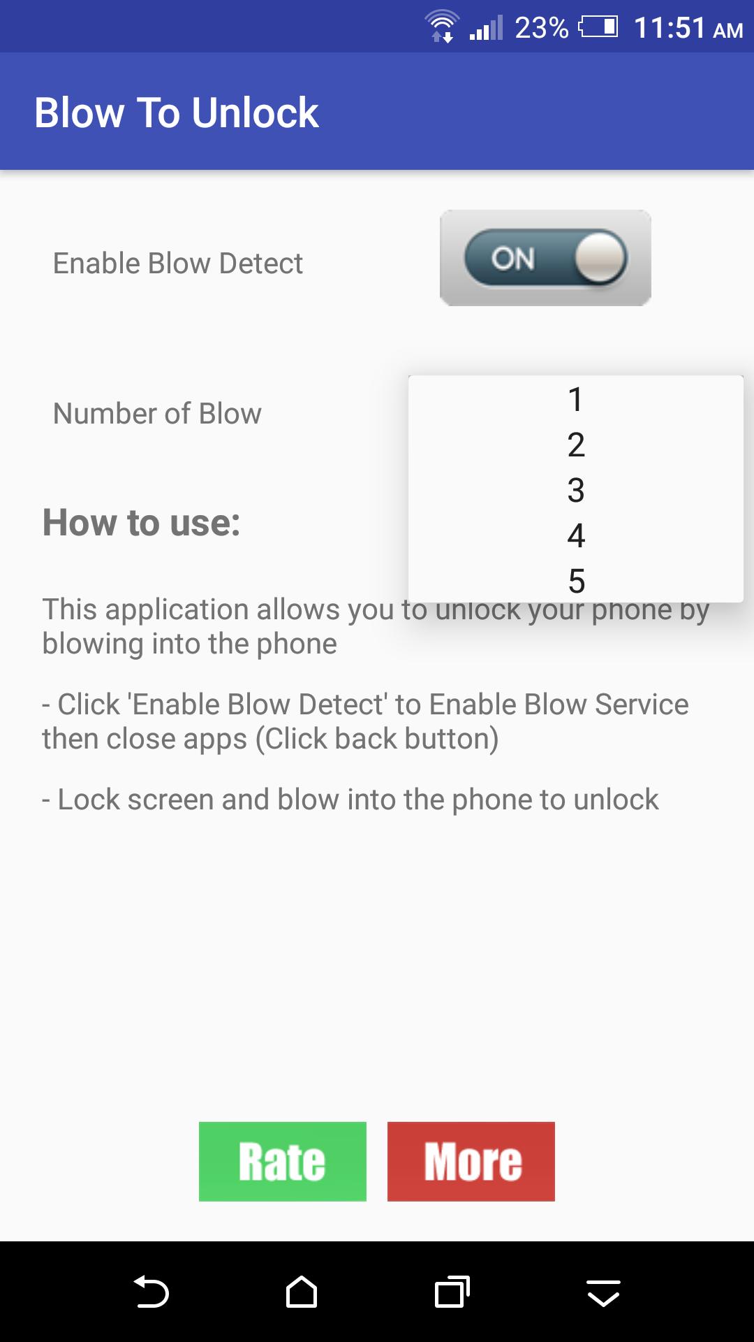 Blow To Unlock