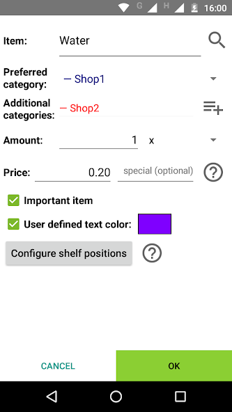 SimpleShoppingList