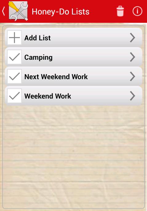 Honey-Do List