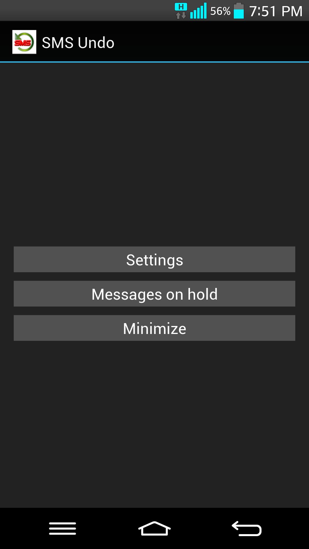 SMS Undo