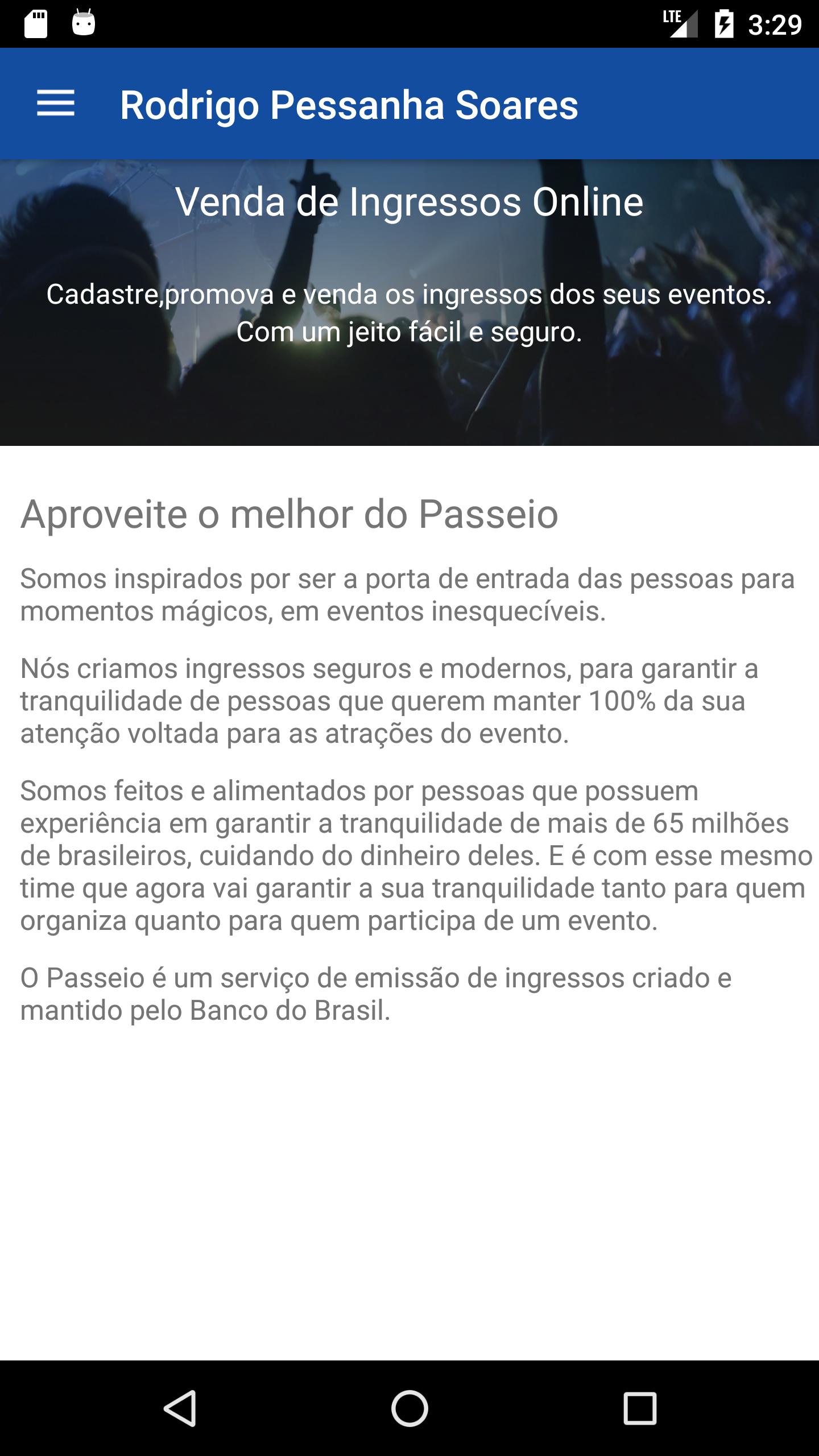 Passeio Produtor