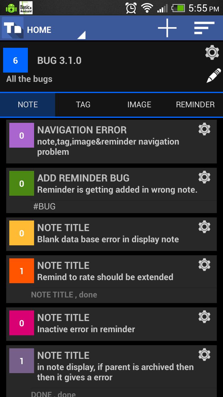 Tree Note