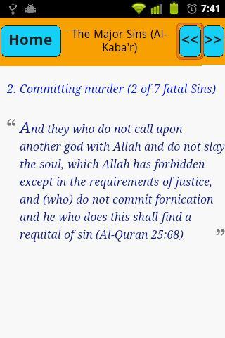 Major Sins In Islam