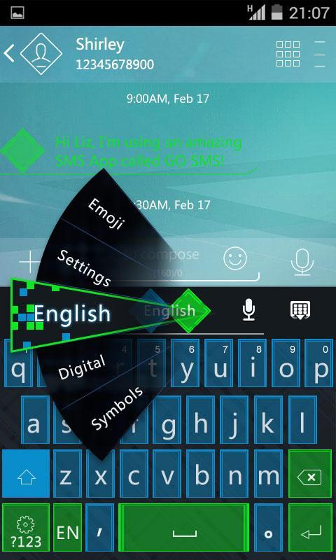 Green vs Blue Keyboard Theme