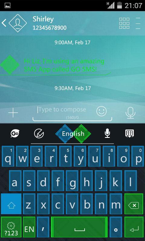 Green vs Blue Keyboard Theme