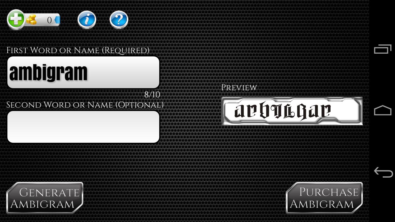 Ambigram Generator