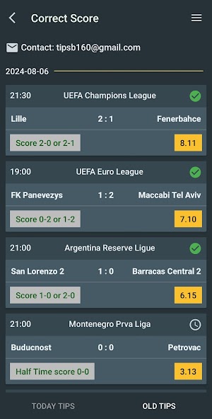 Correct Score: HTFT