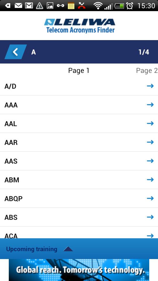 Telecom Acronyms Finder Leliwa