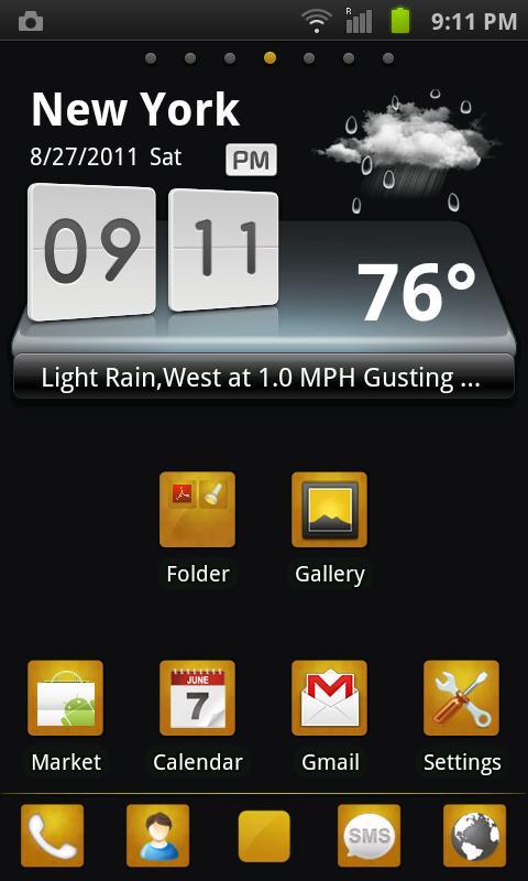GO Launcher EX Theme BlackGold