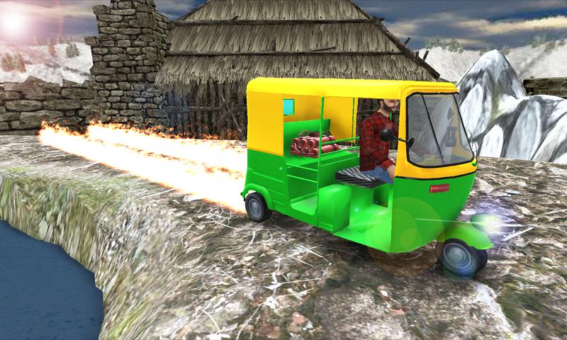 Modern Tuk Tuk Rickshaw sim 3d