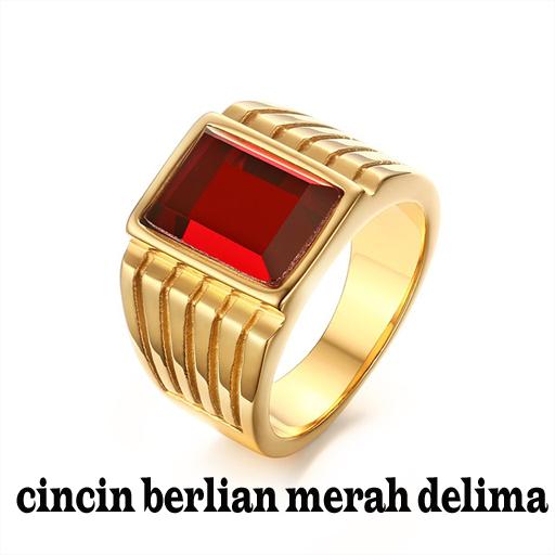 cincin berlian merah delima