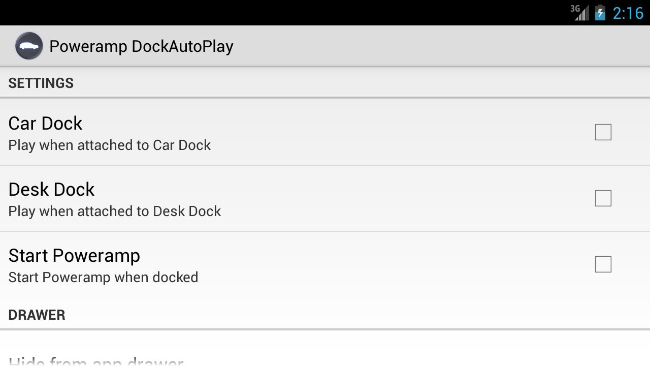 Poweramp DockAutoPlay