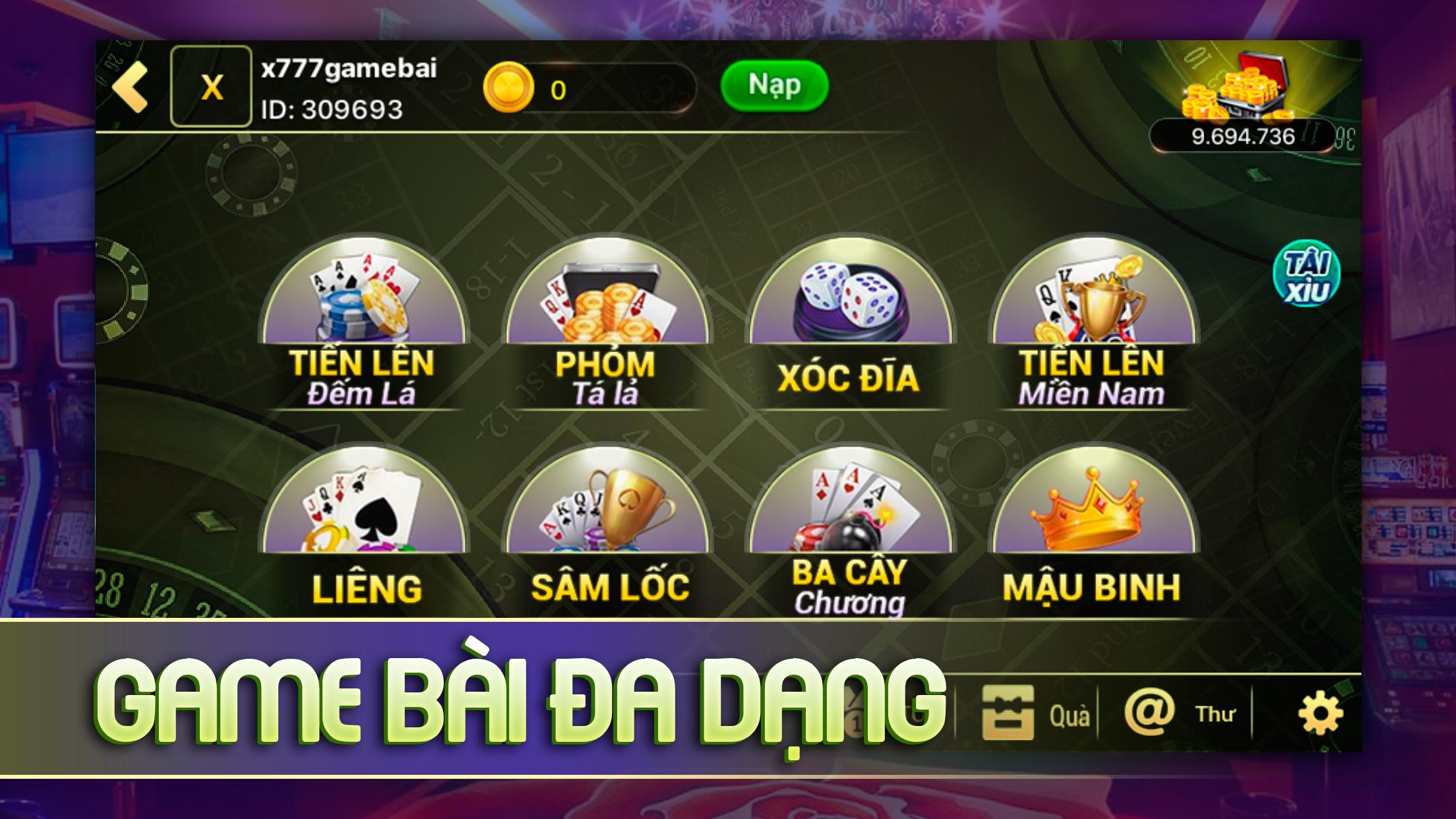 GAME DANH BAI ONLINE - XVIP77
