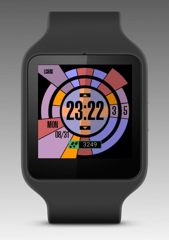 LCARS Android Wear Watch Face