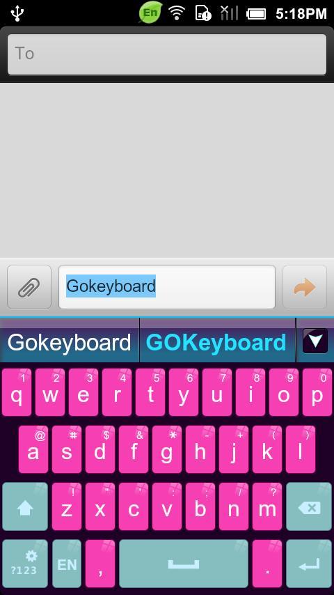GO Keyboard Bling tone theme