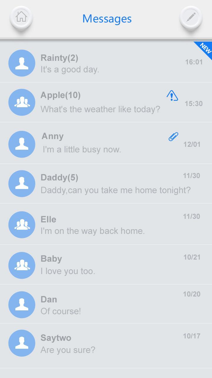 GO SMS PRO WHITESOUL THEME