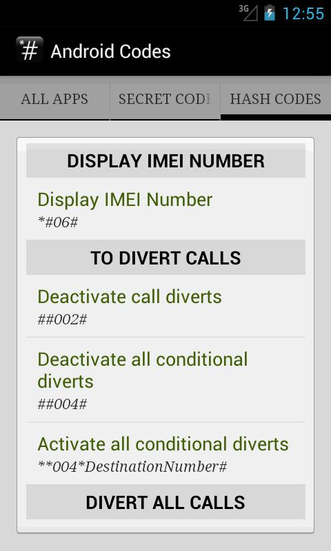 SECRET CODES && HASH CODES