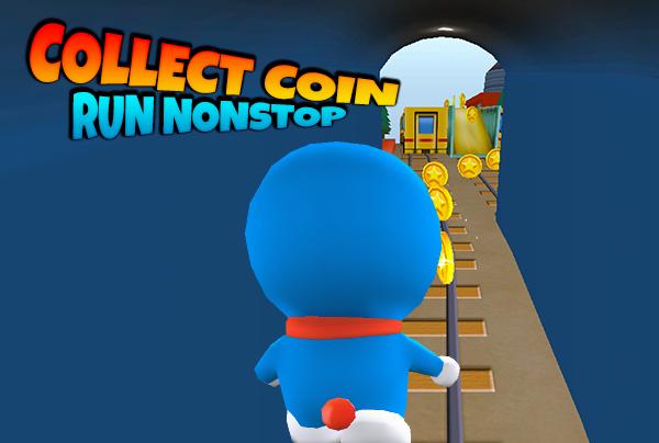 Run Blue Cat Subway Rail 3D