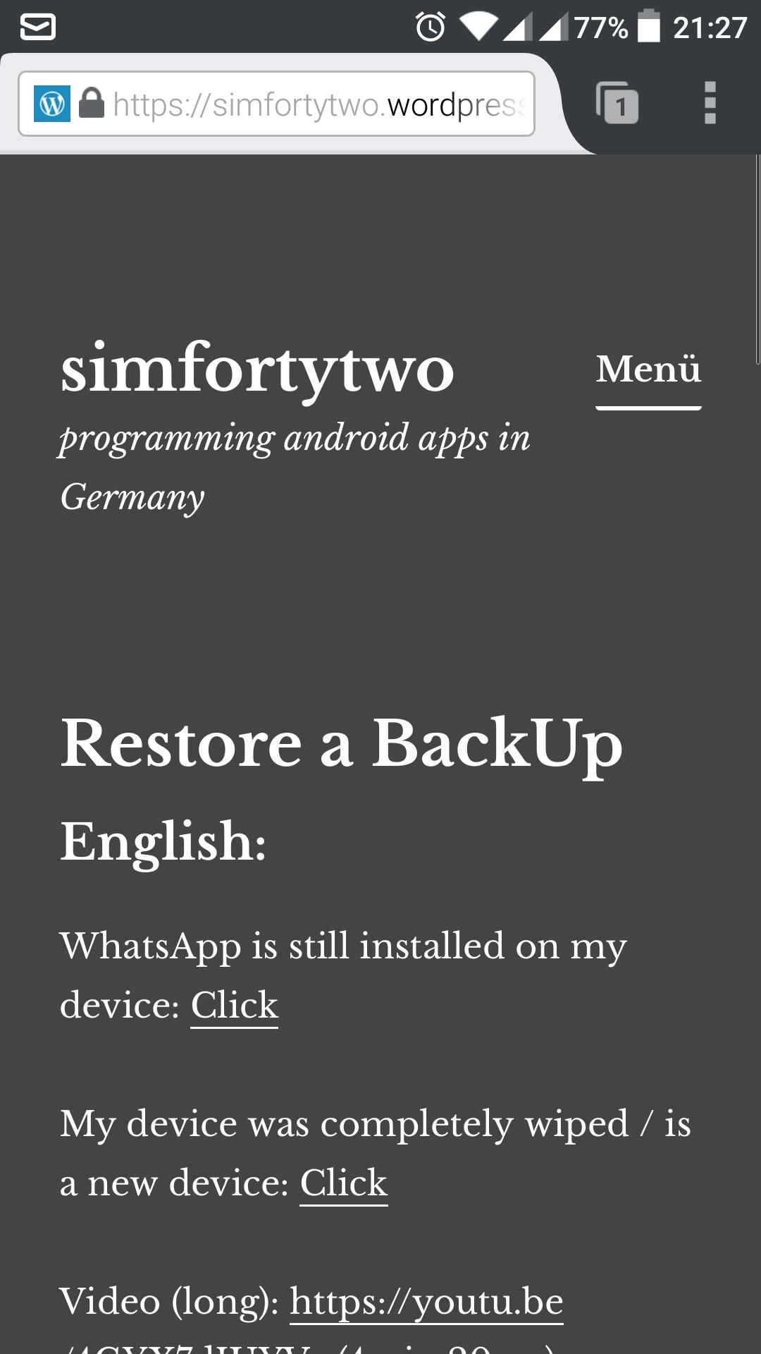 BackUp for Whats - RD1