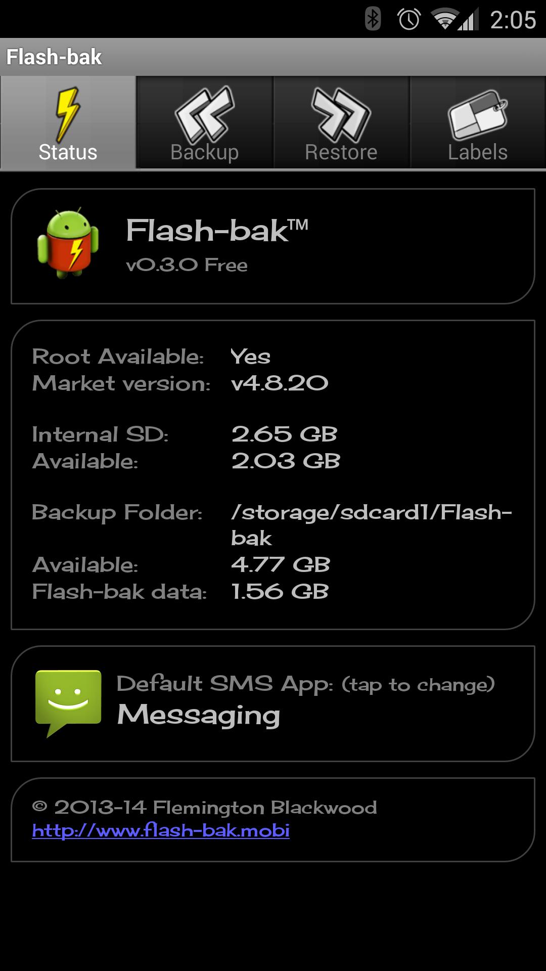 Flash-bak Backup & Restore
