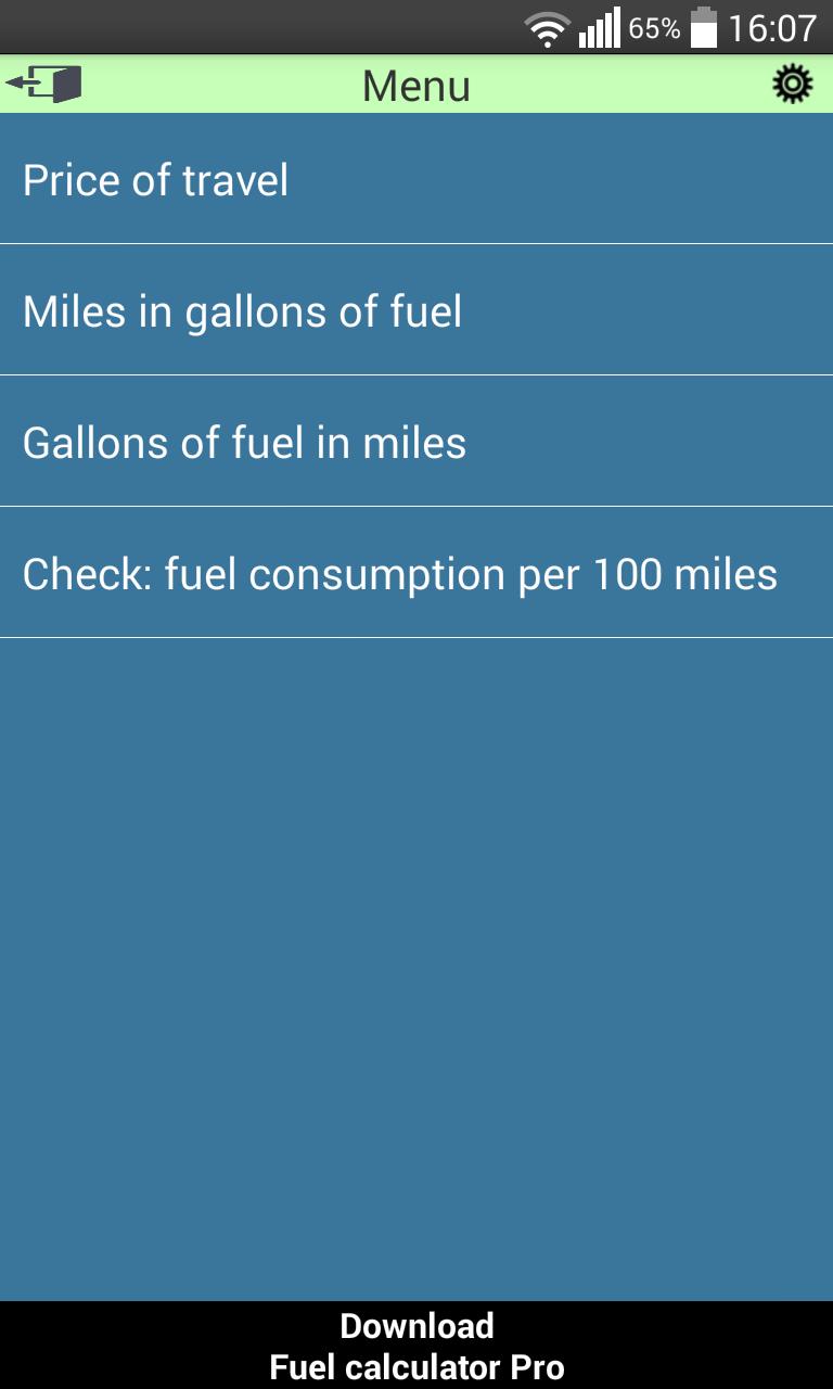 Fuel calculator Lite