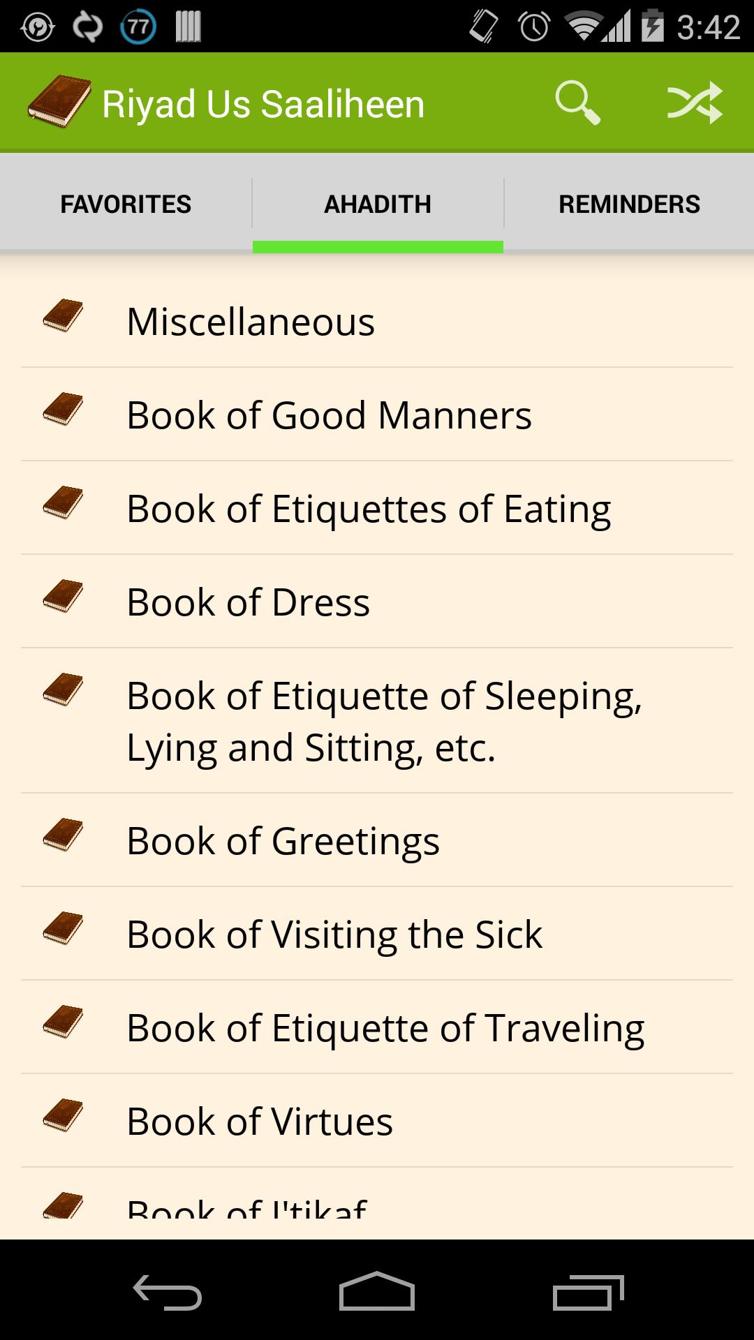 Riyad Us Saaliheen - Hadith