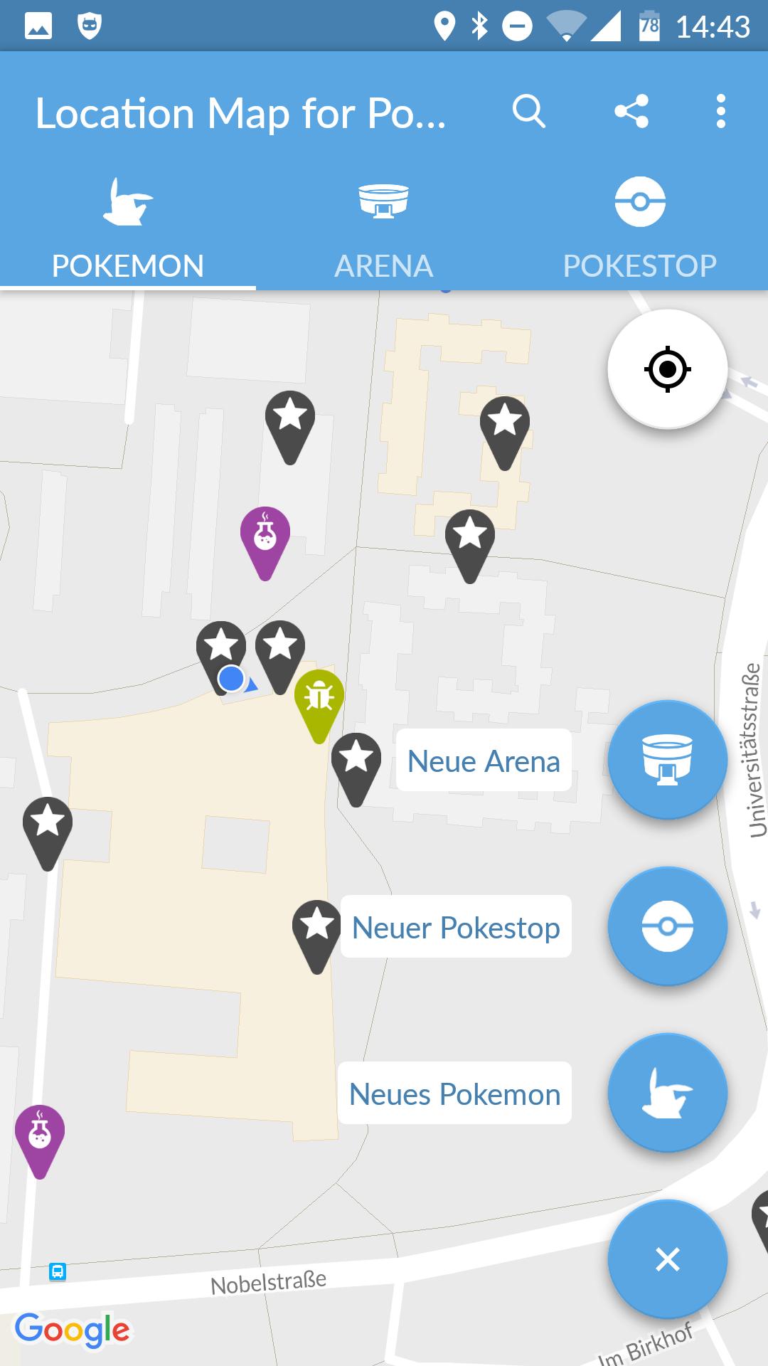 Location Map For Poke Go