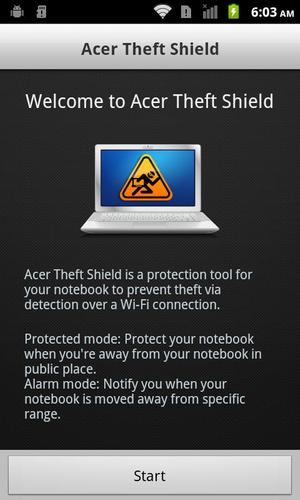 Acer Theft Shield