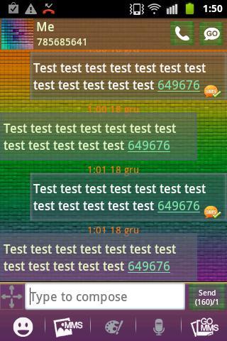 GO SMS Theme Color Pixel