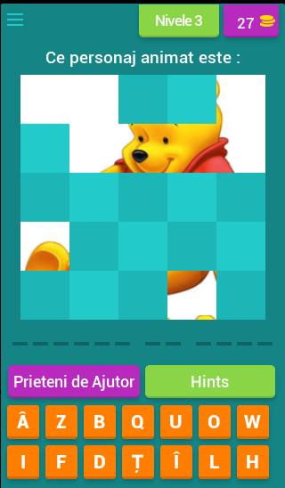 Ghiceste Personajele Animate