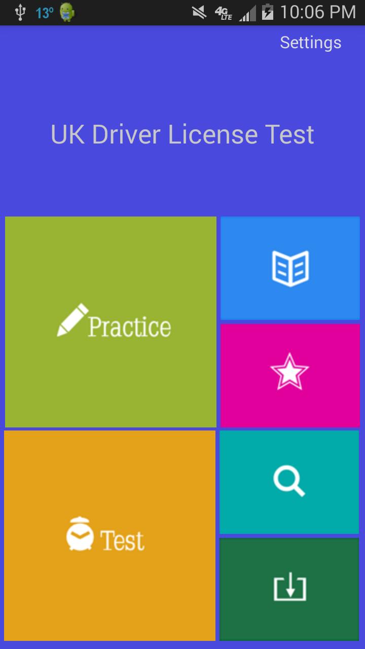 UK Driver License Test 2014