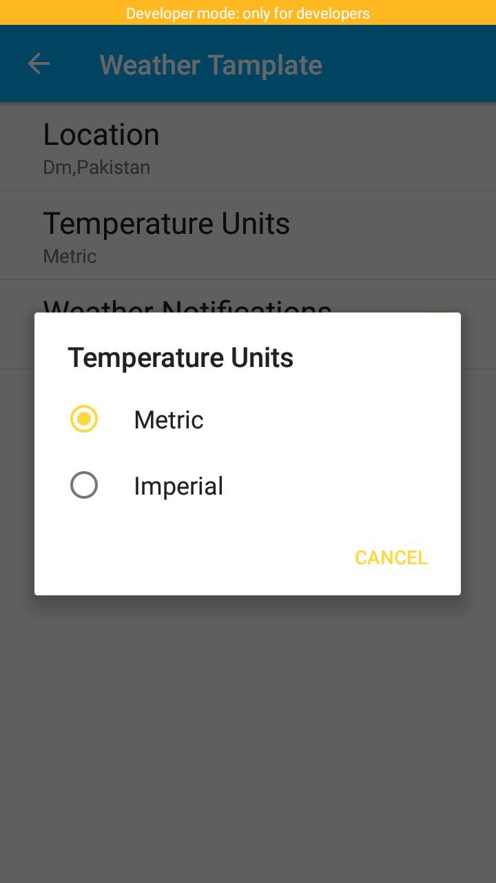 Weather App Tamplate