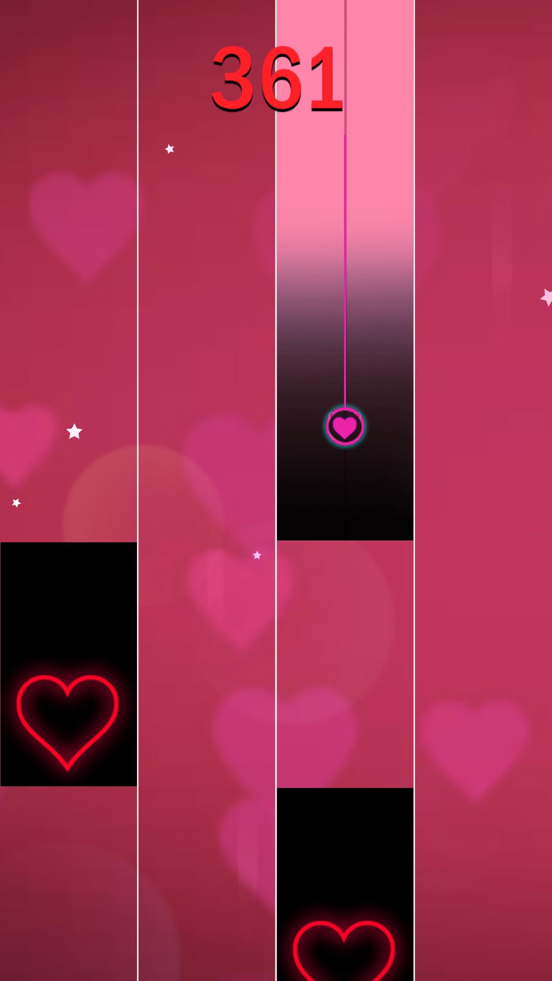 Heart Piano Pink Tiles 4 - Music, & Magic Tiles