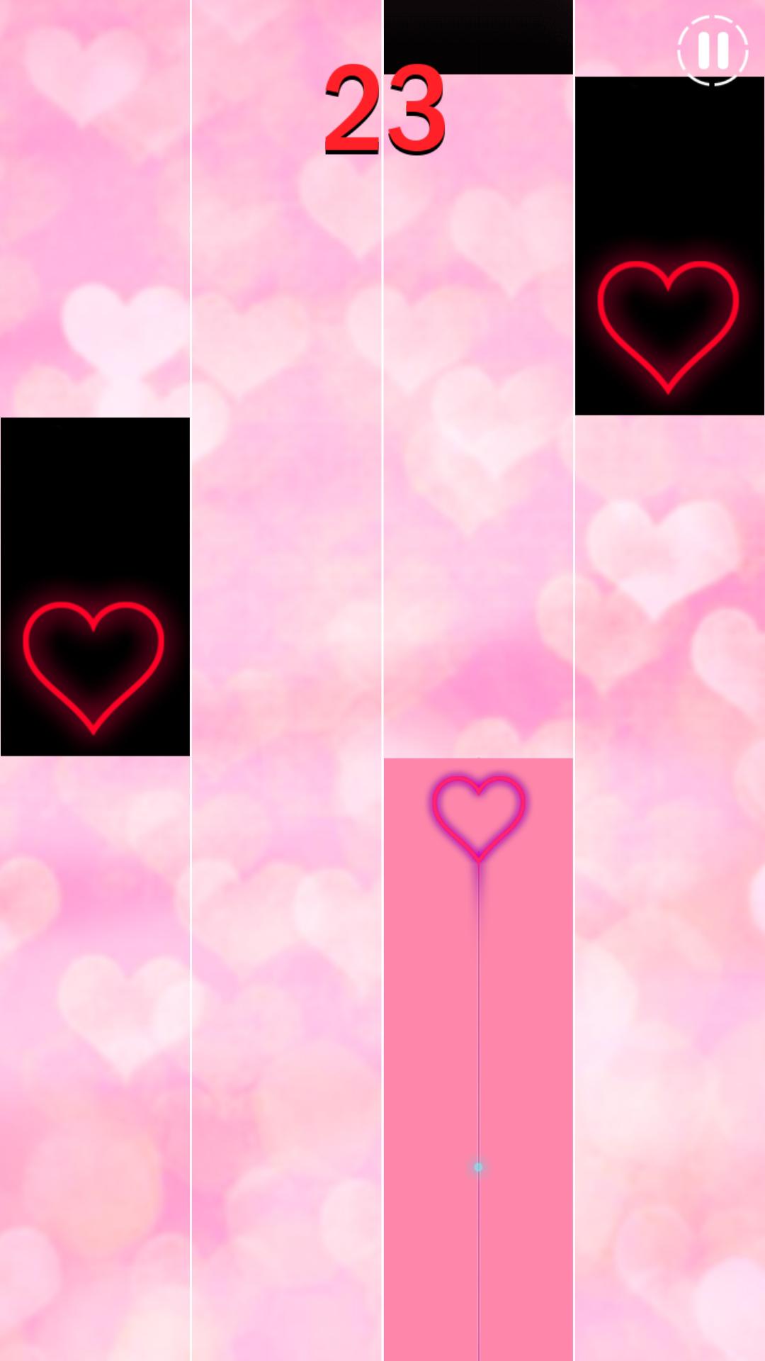Heart Piano Pink Tiles 4 - Music, & Magic Tiles