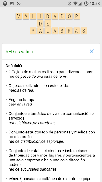 Validador de Palabras SCRABBLE