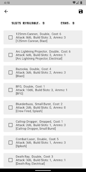 Gaslands Vehicle Editor