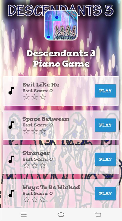 Descendants 3 Piano Game