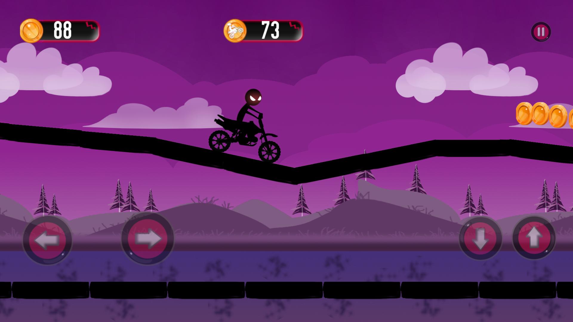 stickman jungle motobike race