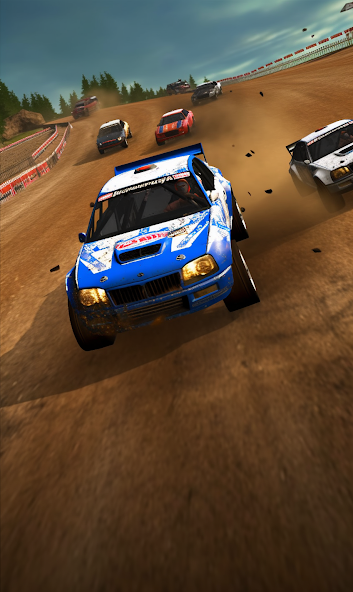 Thumb car race dirt drift