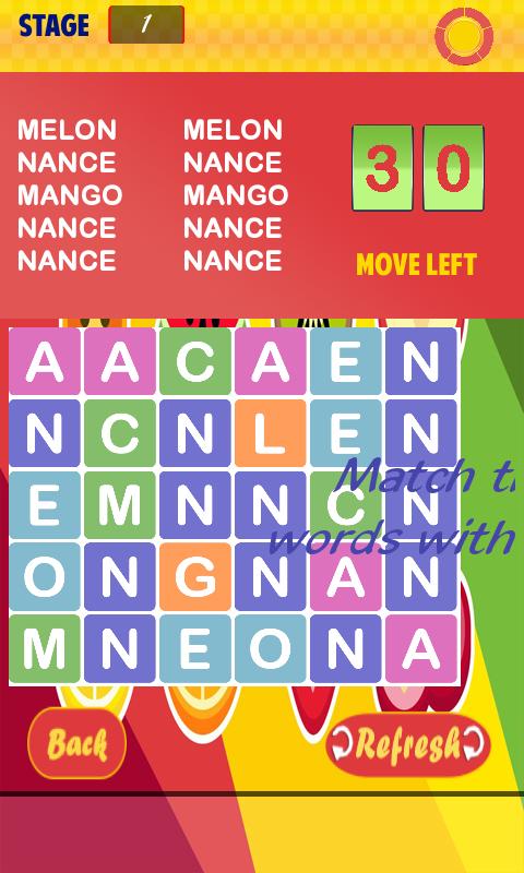 All Fruits Word Search