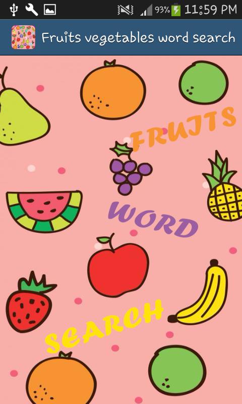 All Fruits Word Search