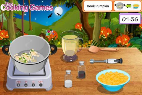 Pumpkin Soup Cooking