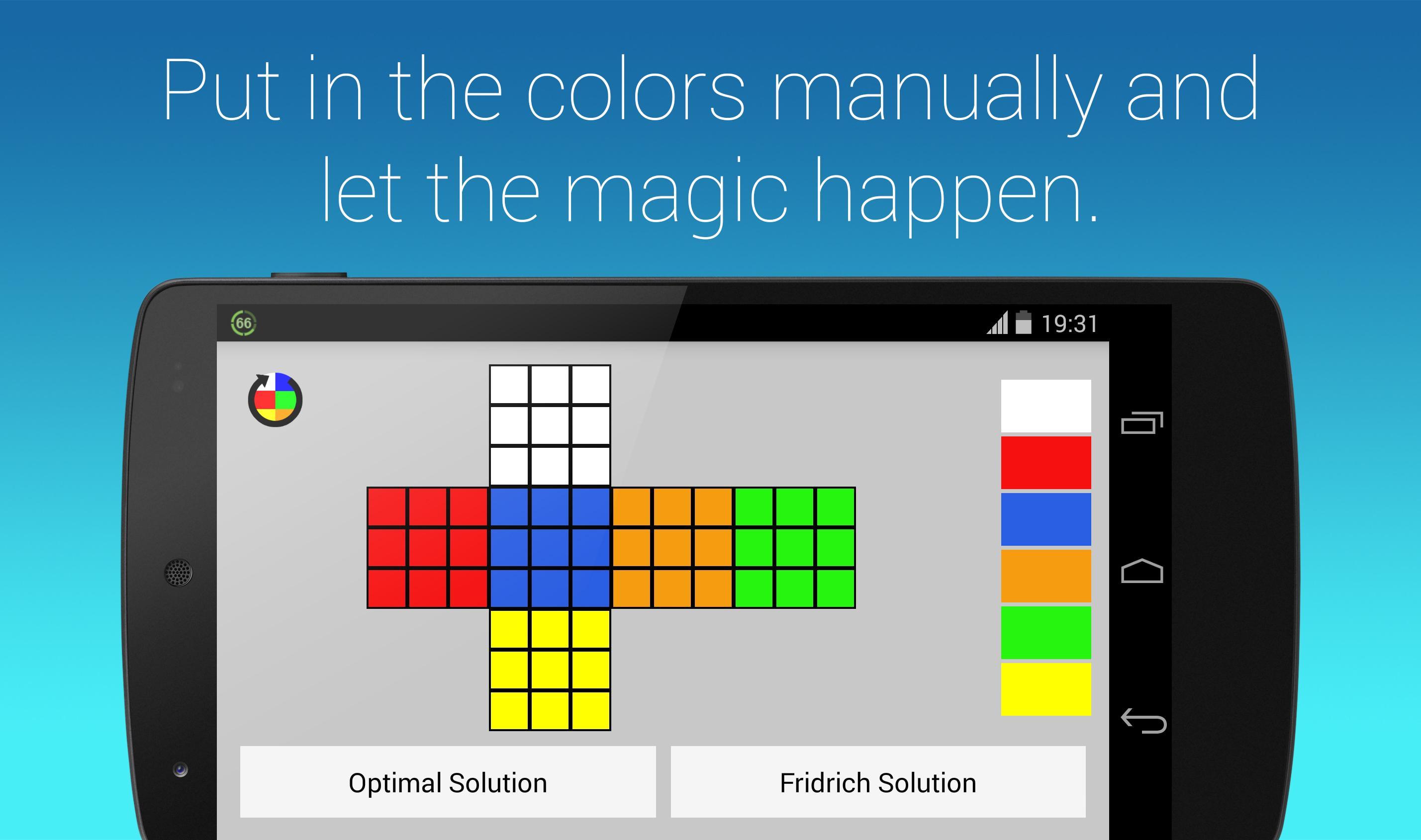 Rubik's Cube Fridrich Solver