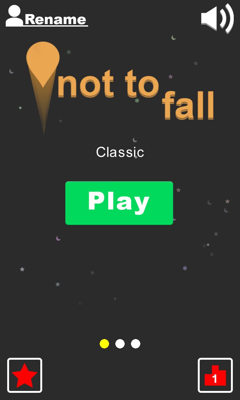 Not to fall