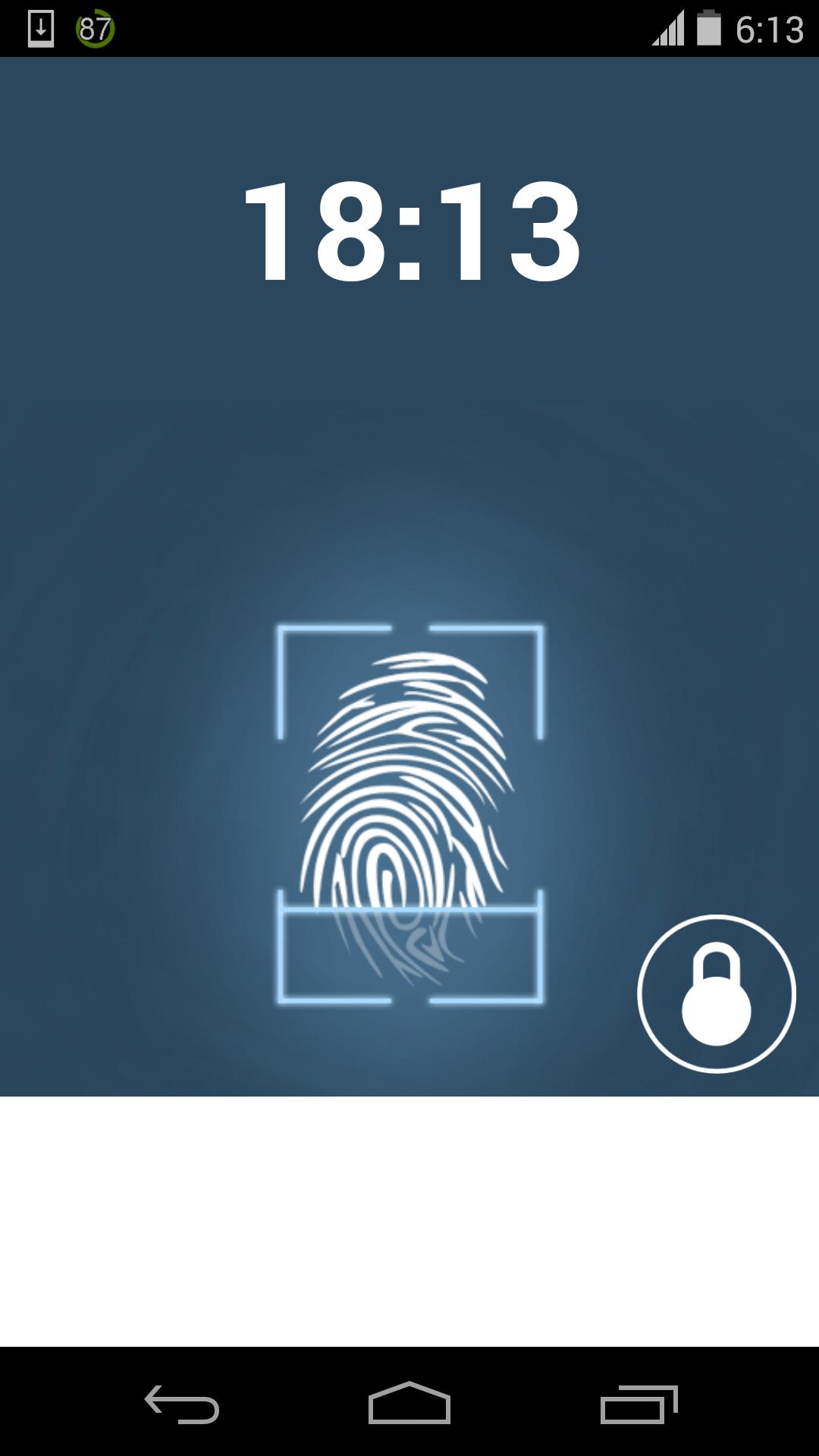 fingerprint lock screen fake