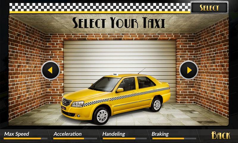 Modern Taxi Driving Simulator